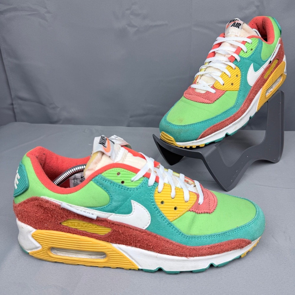 Nike Air Max 90 SE Running Club Roma Green Mens 11 DC9336-300 Multi-Color